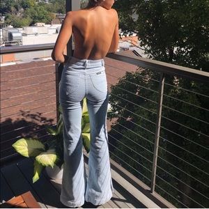 Rolla’s Eastcoast flare cord baby blue corduroy